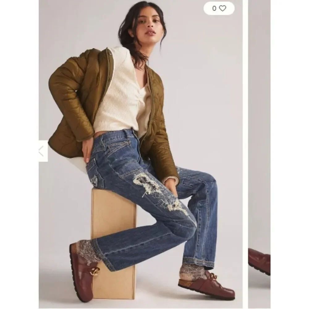 Like New! Anthropologie Pilcro The Wanderer Relaxed Jeans in Size 26